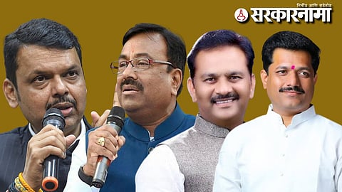 Devendra Fadnavis-Sudhir Mungantiwar-kailash Patil-Abhijeet Patil