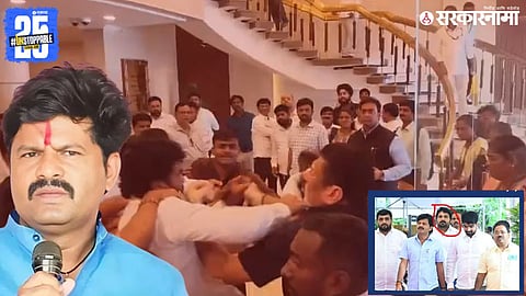 Clash in the legislature Gopichand Padalkar And Rishi alias Takle