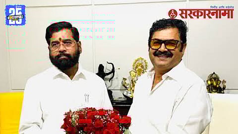 Kamlesh Rai with Eknath Shinde