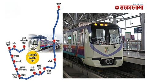 Bhakti-Shakti to Chakan Metro route plan