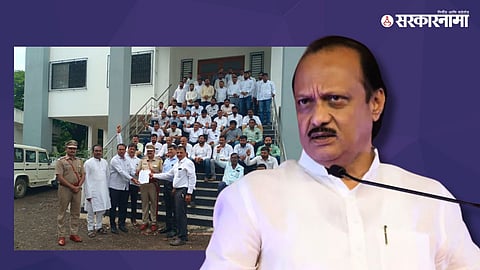 Ajit Pawar & Agitation oF contractors