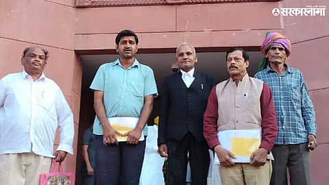 Umesh Mhatre files nomination for the Vice President election