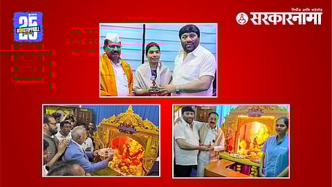Dr Zakir Shaikh & Manikraao KOkate at Ganesh Festival