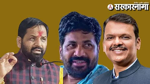 Bharath Gogawale-Bacchu Kadu-Devendra Fadnavis