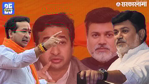 Nitesh Rane And Uday Samant over shawl controversy