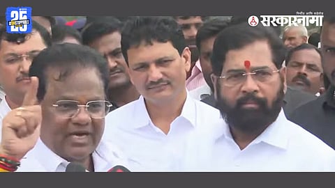 Former minister Tanaji Sawant seen with CM Eknath Shinde during Marathwada tour, sparking speculation of his political comeback in Maharashtra.