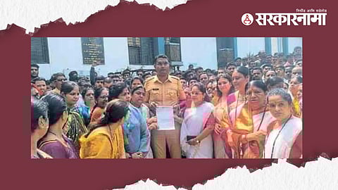 Womens agitation at Songir (Dhule)