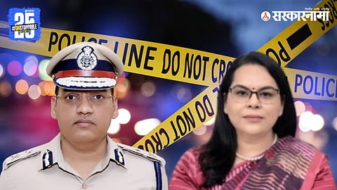 Police and forensic teams at the Chandigarh residence of ADGP Y Puran Kumar after the senior officer was found dead.