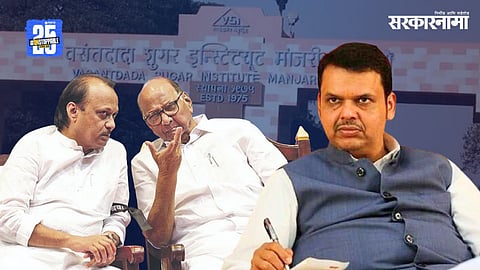 Ajit Pawar, Sharad Pawar, Devendra Fadnavis