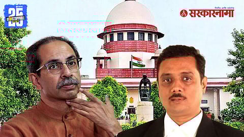 "Uddhav Thackeray faces a major legal setback as lawyer Asim Sarode’s license is revoked just before the Shiv Sena party symbol verdict."