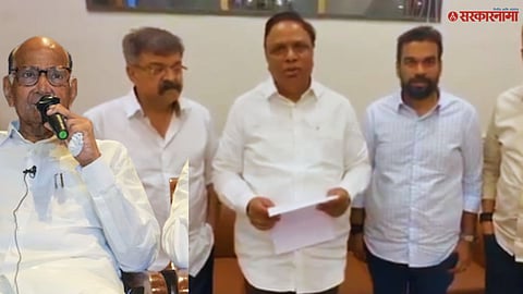 Sharad Pawar–Ashish Shelar panel celebrates victory in MCA election; Jitendra Awhad and Milind Narvekar secure top posts.