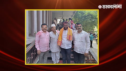 Gokul Zirwal with supporters