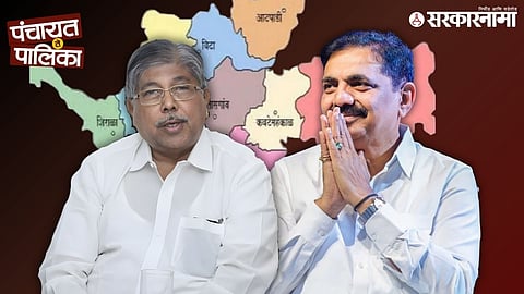Minister Chandrakant Patil addresses the media in Sangli, asserting BJP’s dominance in municipal governance and staking claim over the upcoming Zilla Parishad elections.