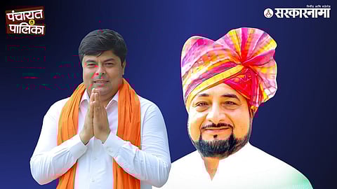 Shiv Sena supporters celebrate as Saeed Khan-backed candidate defeats former MLA Babajani Durrani, ending his 35-year dominance in Pathri Municipal Council elections.