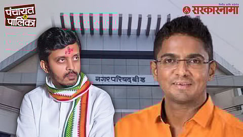 NCP leader Vijay Singh Pandit addressing the media after the Beed municipal election results that shifted political power and weakened the Kshirsagar camp.