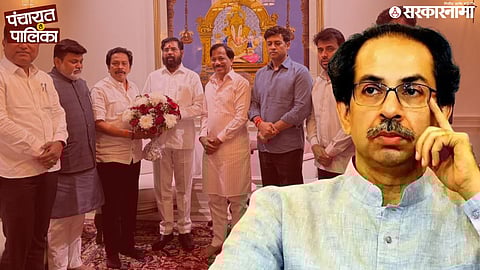 nagaradhyaksha Sandesh Parkar meeting With Eknath Shinde; uddhav thackeray