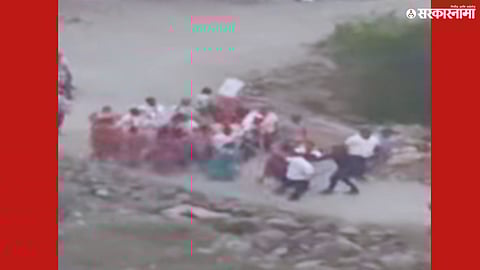 Police presence in Dahisar following the assault on a Marathi tribal family by a mob.