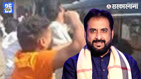 AIMIM leader Imtiaz Jaleel faces attack allegations by party workers during Chhatrapati Sambhajinagar municipal election unrest.