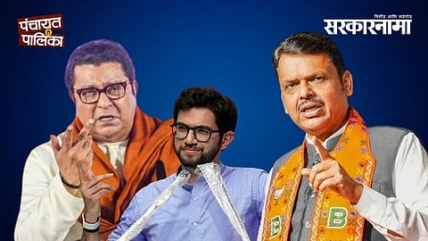 Chief Minister Devendra Fadnavis addressing a Mahayuti rally in Mumbai, strongly criticising the Thackeres over Aditya Thackeray’s mimicry during the BMC election campaign.