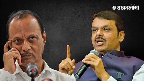 Devendra Fadnavis addressing the media in Pune while responding to questions on NCP unity and municipal corporation elections.