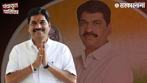 BJP leader Balya Borkar celebrates victory over NCP city president Duneshwar Pethe in Nagpur municipal ward, marking a major setback for Sharad Pawar’s faction during civic polls.