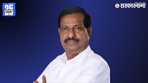 Forest Minister Ganesh Naik celebrating BJP’s decisive victory in the Navi Mumbai Municipal Corporation elections after retaining power for the third consecutive decade.