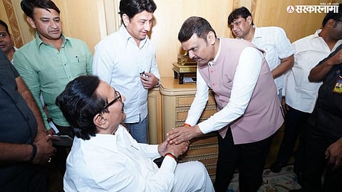 Ranjitsinh Mohite Patil Vijaysinh Mohite Patil meet Devendra Fadnavis