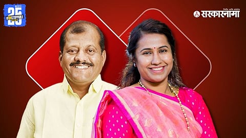 BJP leader Meghna Bordikar addresses media after responding to Shiv Sena UBT MP Sanjay Jadhav’s criticism, amid rising political tensions ahead of Parbhani Zilla Parishad elections.