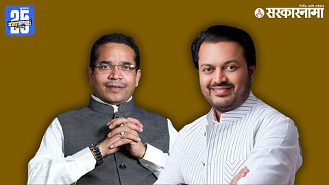 Congress MLA Amit Deshmukh addresses a public meeting in Nilanga, launching a sharp attack on BJP leaders over alleged corruption and demanding a white paper on Ausa constituency development funds.