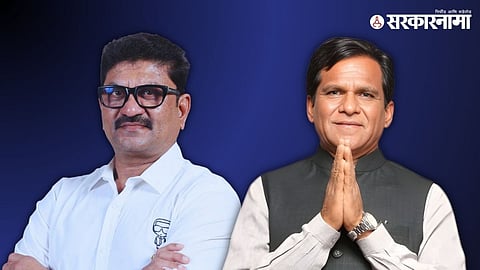 BJP leaders during the announcement of group leader and whip in Jalna Municipal Corporation after the party secured a clear majority in the city’s first civic election.