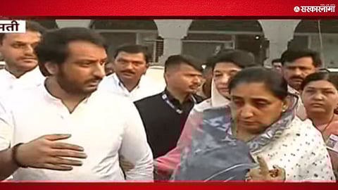 Sunetra Pawar Voteing