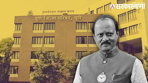 Voters at a polling booth during Pune Zilla Parishad elections as turnout declines in Baramati amid mourning, while exit polls project strong NCP performance across the district.