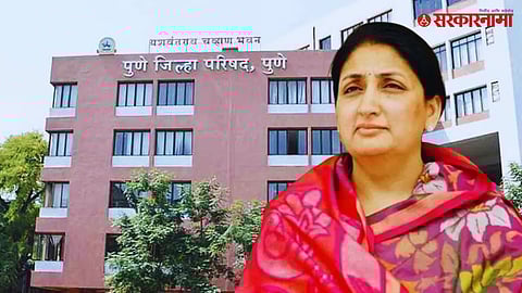 Sunetra Pawar addressing party workers and supporters after Zilla Parishad and Panchayat Samiti elections, thanking voters and NCP cadres for unity and commitment.
