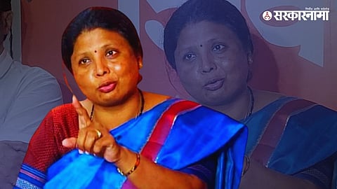 Shiv Sena (UBT) leader Sushma Andhare explaining the Chandrapur BJP–Thackeray Sena alliance decision after the mayoral election results.