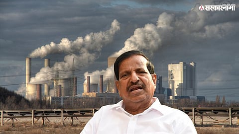 Minister Ganesh issuing directives to shut down pollution-causing factories to protect the environment.