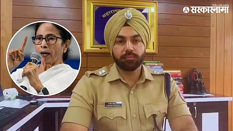 Police officials investigating the murder of West Bengal migrant worker Sukhen Mahato in Koregaon Bhima, Pune district, amid political controversy.