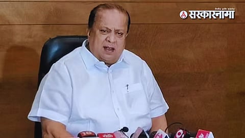 Minister Hasan Mushrif addressing party workers in Kolhapur, announcing stance on KDC Bank election and gearing up for Gokul Milk Union polls.