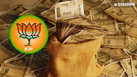 ADR report highlights BJP receiving the highest share of political donations, with Tata named as the largest contributor.