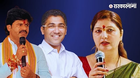 Women’s Commission Chairperson Rupali Chakankar addresses media regarding the Bhigwan Love Jihad controversy and possible action against MLAs Padalkar and Jagtap.