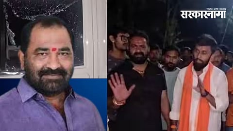 CCTV visuals show attackers wielding swords and iron pipes targeting Rahul Karale’s vehicle during the Akola attack incident.