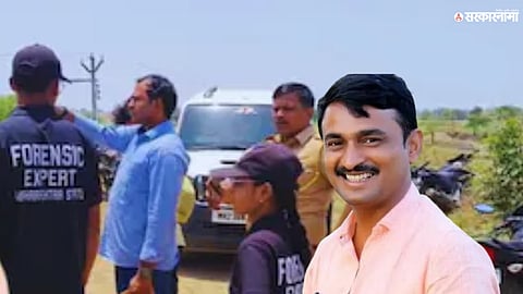 Police investigate theft at late sarpanch Santosh Deshmukh’s residence in Masajog.

