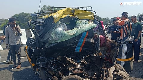 A tragic accident on the Kalyan–Murbad highway has raised fears of nine fatalities. Rescue operations are underway as authorities assess the situation.