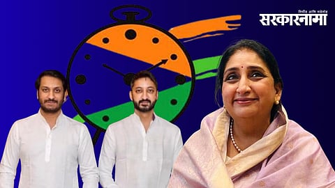 Parth Pawar and Jay Pawar, Sunetra Pawar