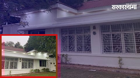 Government bungalow under renovation in Maharashtra, highlighting alleged irregularities in minister bungalow renovation works and rising corruption concerns.