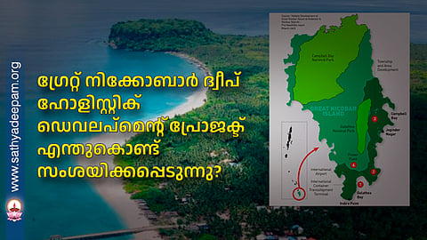 ഗ്രേറ്റ് നിക്കോബാർ ദ്വീപ് 
ഹോളിസ്റ്റിക് ഡെവലപ്മെന്റ് പ്രോജക്ട് എന്തുകൊണ്ട് സംശയിക്കപ്പെടുന്നു?
