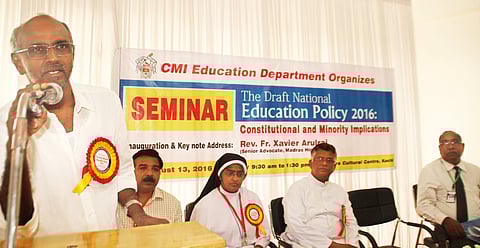 ദേശീയ വിദ്യാഭ്യാസ കരടുരേഖ ന്യൂനപക്ഷ വിദ്യാഭ്യാസ സ്ഥാപനങ്ങള്‍ക്കെതിരെ