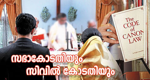 സഭാ കോടതിയും സിവില്‍ കോടതിയും