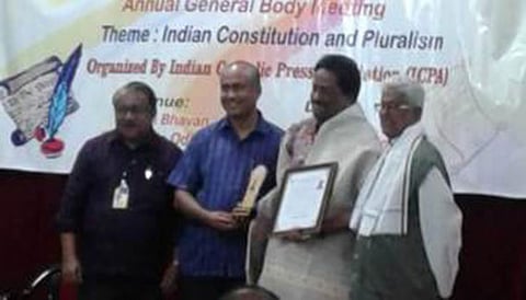 ആന്‍റോ അക്കരയ്ക്ക് ഐ സി പി എ അവാര്‍ഡ്