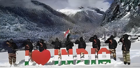 Arunachal: ITBP Jawans Mark 75th Republic Day with Patriotic Zest on Indo-China Border