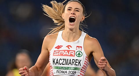 European athletics championships: Poland’s Natalia Kaczmarek wins 400m title